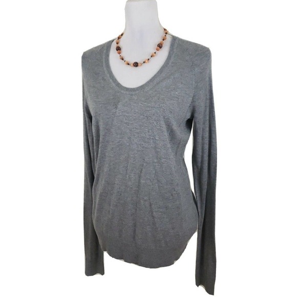 Calvin Klein Jeans ~Woman Size M~Gray Cotton Blend Pullover Sweater NWOT. - Picture 6 of 11
